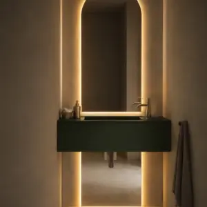 Espejo retroiluminado LED táctil 80×60cm Luna 80