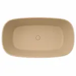 Bañera exenta  ELLA  Solid Surface  160 cm x  75  cm acabado Amarillo Arena