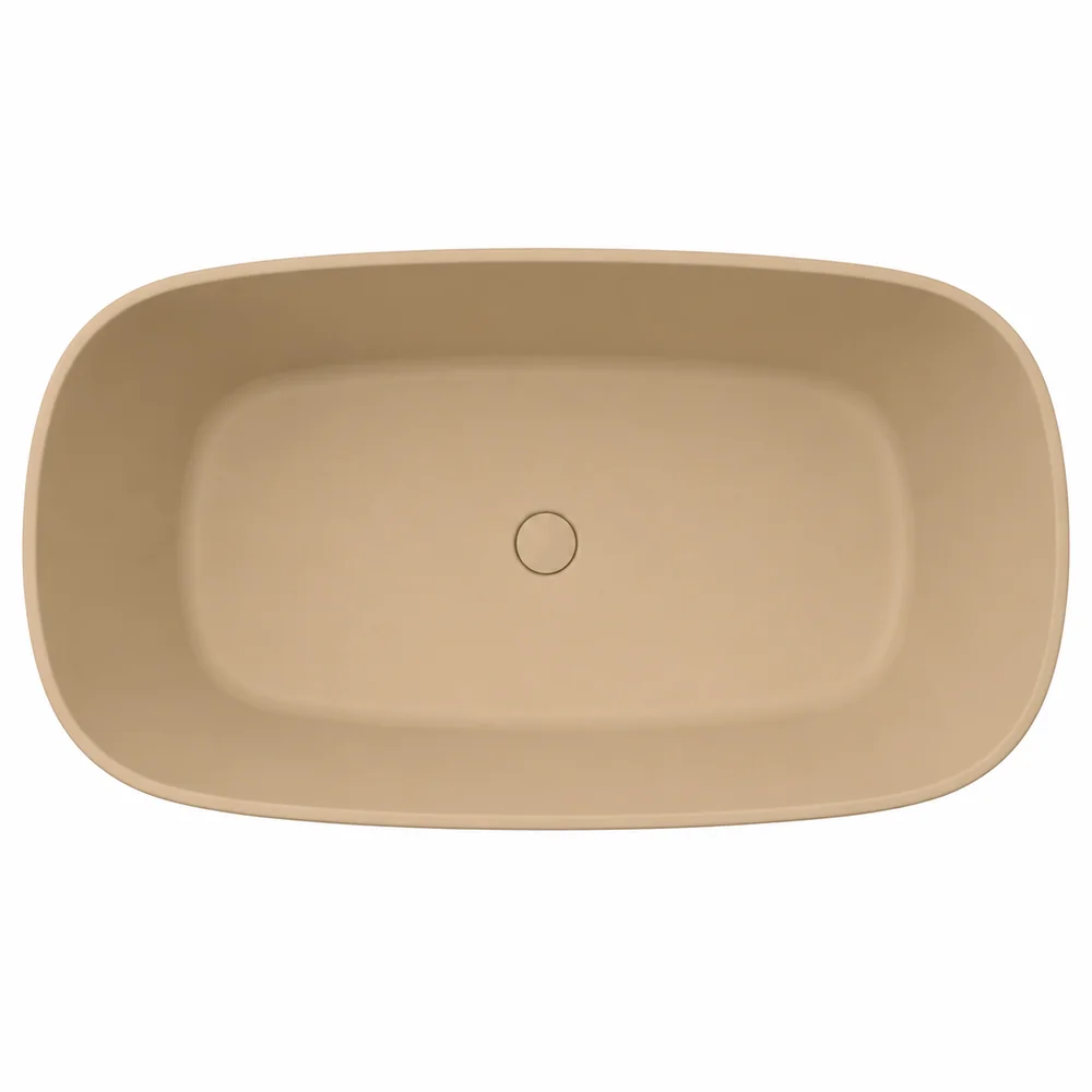 Bañera exenta  ELLA  Solid Surface  160 cm x  75  cm acabado Amarillo Arena